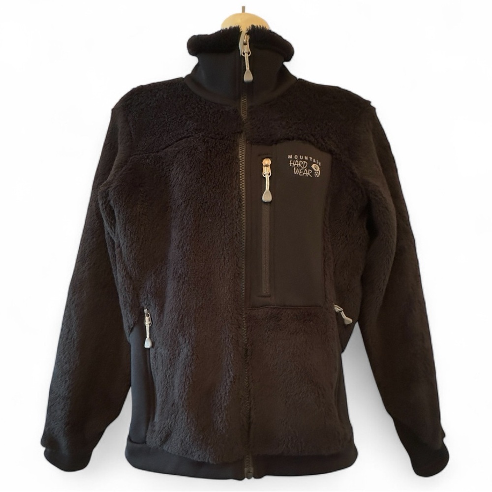 Mountain Hardwear Monkey Fleece Black Women's Jacket Full Zip Size S/P